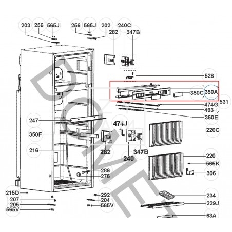 Panel de Mandos para Nevera Dometic RMD 8501 Repuesto Original