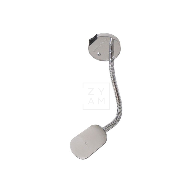 Foco LED Flexible Tecnoled Cromo/Blanco 12V Brazo 200 mm