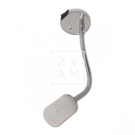 Foco LED Flexible Tecnoled Cromo/Blanco 12V Brazo 200 mm