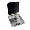 Cocina de Gas Carbest 1 Fuego con Tapa de Cristal para Camper