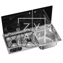 Cocina de Gas Dometic CVC1700G con Fregadero Derecho para Camper