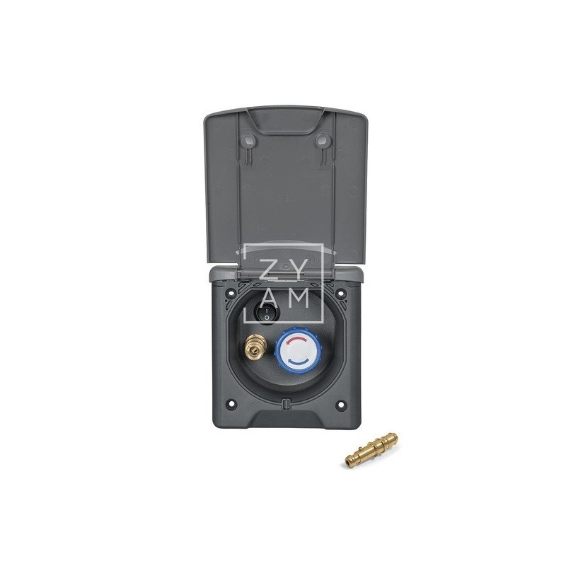 Ducha Toma Externa con Mezclador Premium Negra para Camper