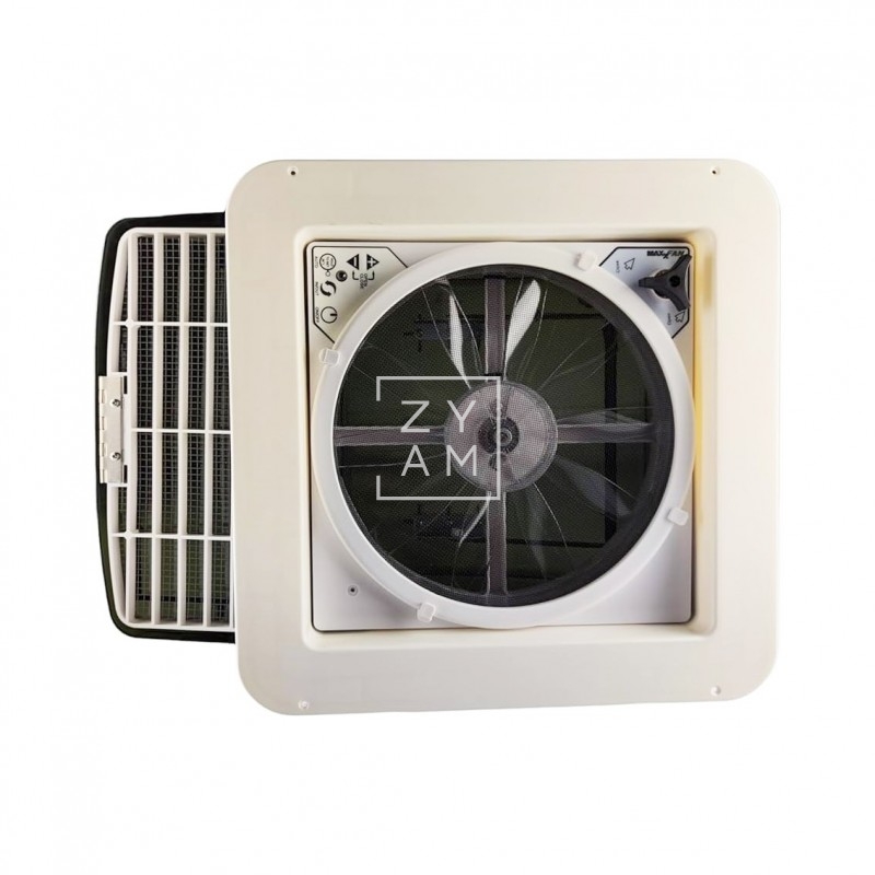 Claraboya Maxxfan Deluxe con Tapa Smoke Lid para Camper