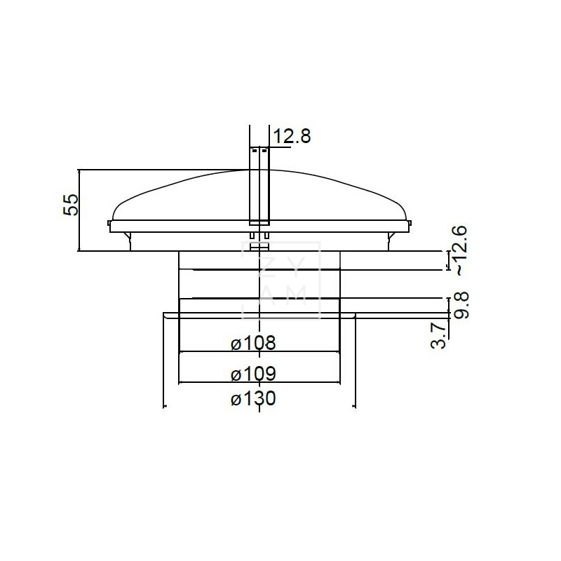 AIREADOR CIRCULAR TECHO 110/85 ZADI