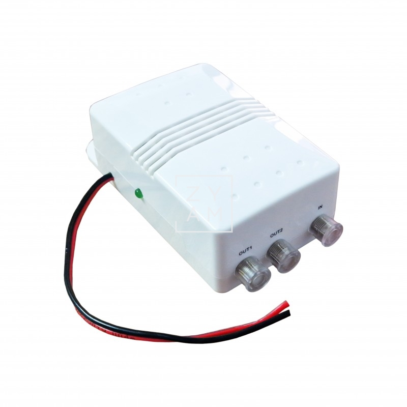 Amplificador 12V Zodiac para Antenas VHF UHF con 2 Salidas