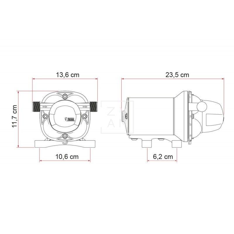 Bomba Aqua F 12V. 13L Fiamma