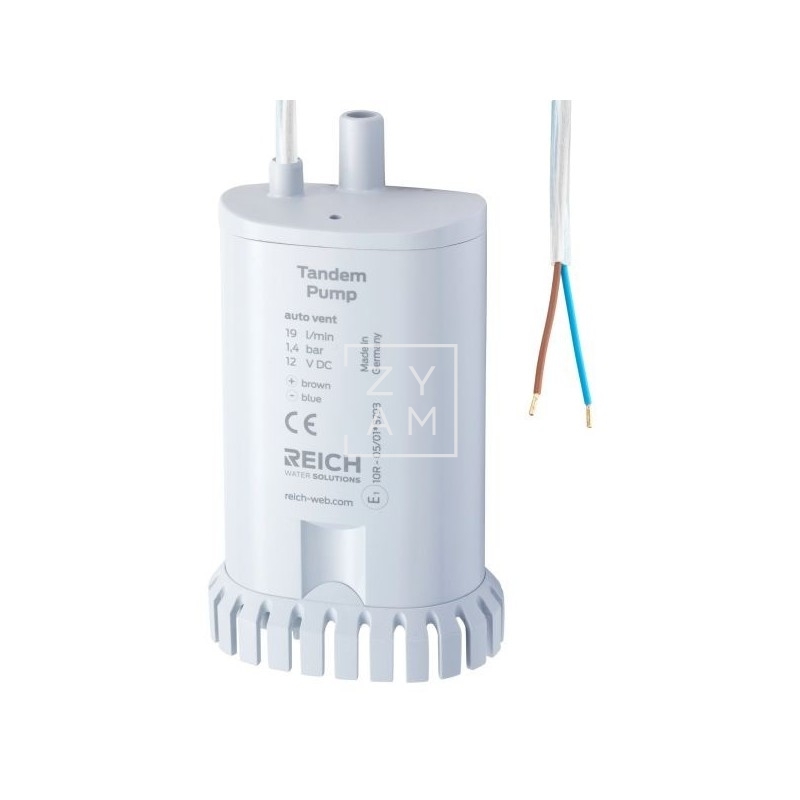Bomba Sumergible Reich Tandem 19L para Camper y Autocaravana