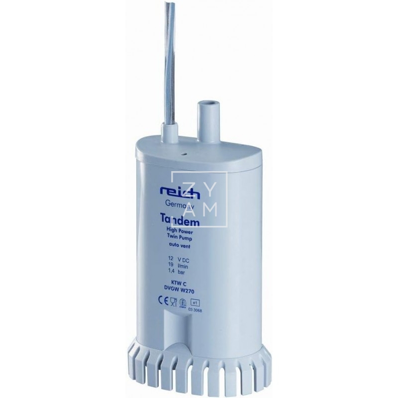 Bomba Sumergible Reich Tandem 19L para Camper y Autocaravana