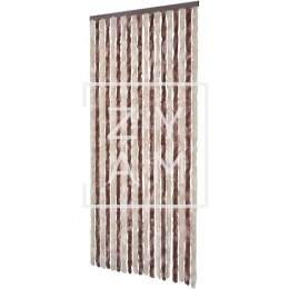 Cortina Terciopelo Marron/Beige 56X185