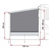 Panel Lateral Fiamma Side Block para Toldo - Zyam.es