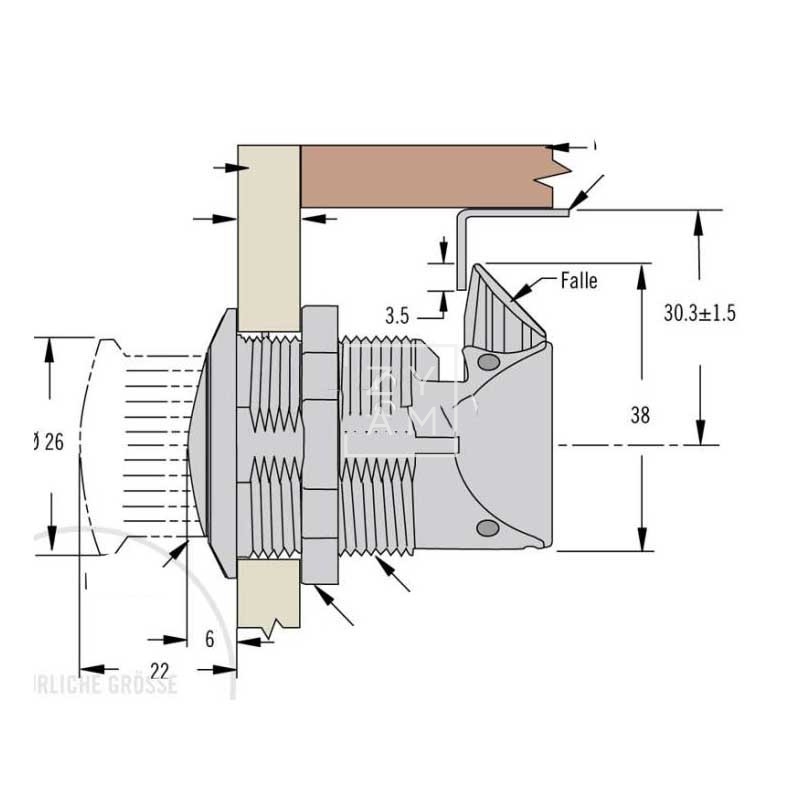 Cierre PushLock Southco Cromado para Camper y Náutica