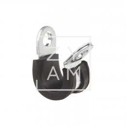 Brida para Tubo de Gas 8 mm con Goma Aislante