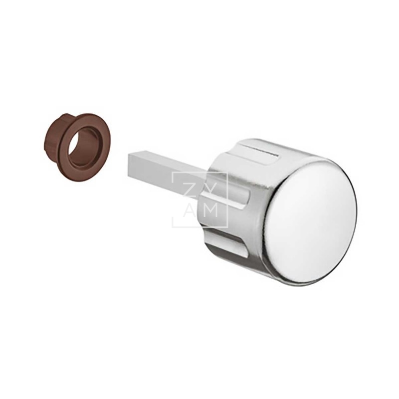 Pomo Redondo Armario Plateado - Repuesto para Autocaravana