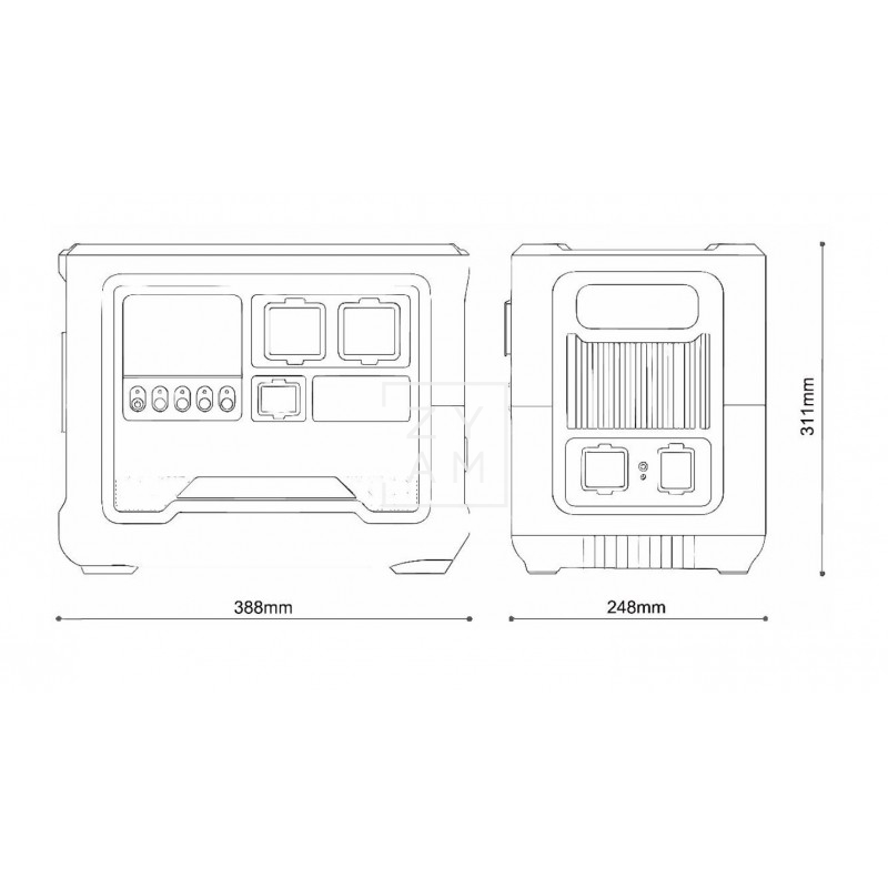 Estación de Energía Genergy GZE-1018 1800W con Batería de Litio - Zyam.es