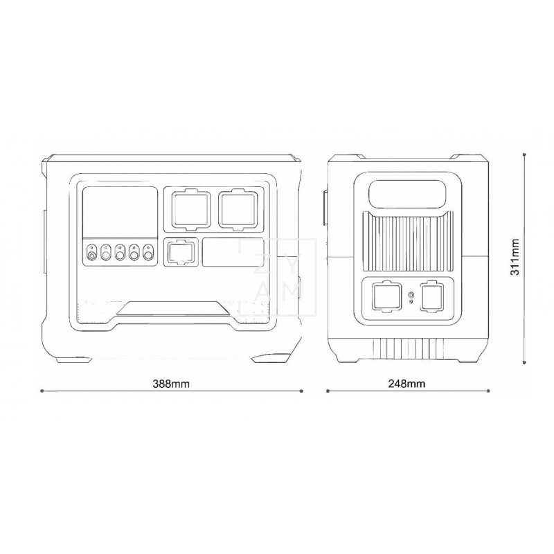 Estación de Energía Genergy GZE-1518 1800W con Batería de Litio - Zyam.es