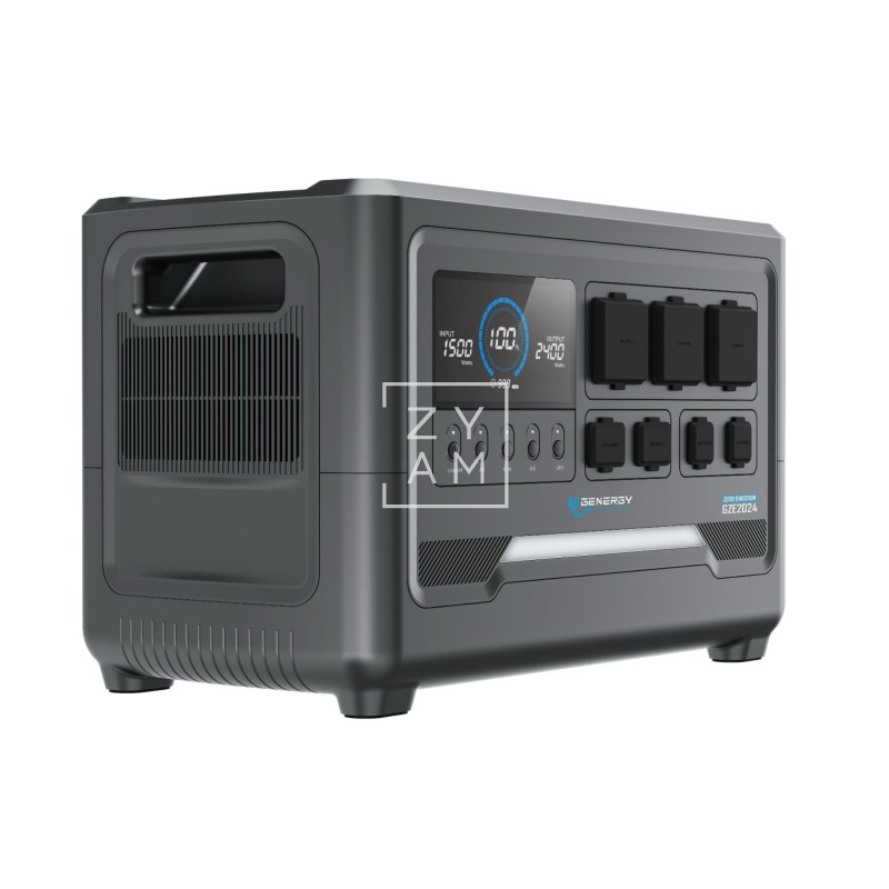 Estación de Energía Genergy GZE-2024 2400W con Batería de Litio - Zyam.es