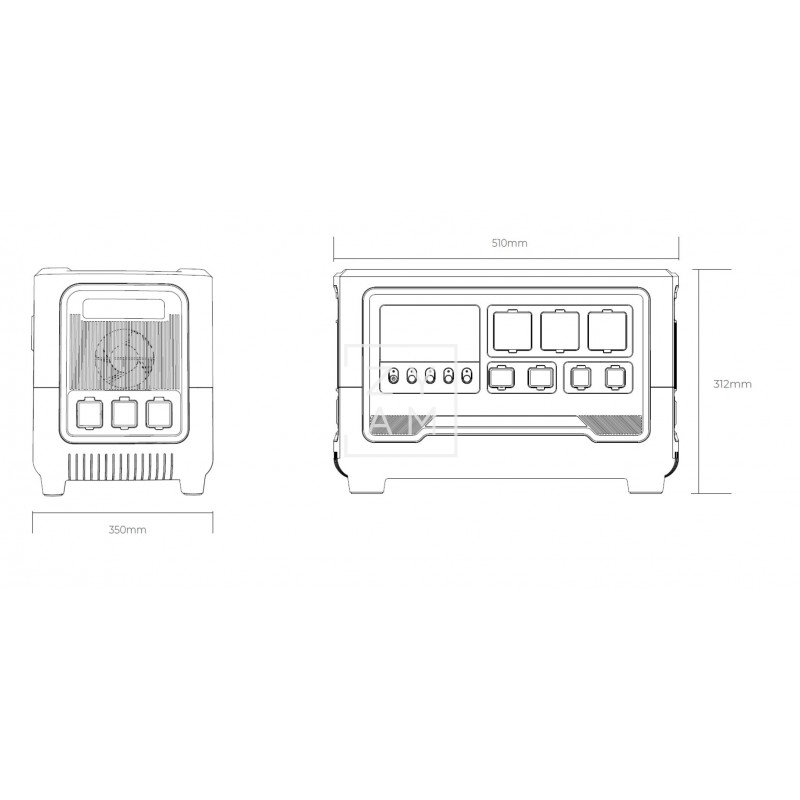 Estación de Energía Genergy GZE-2024 2400W con Batería de Litio - Zyam.es
