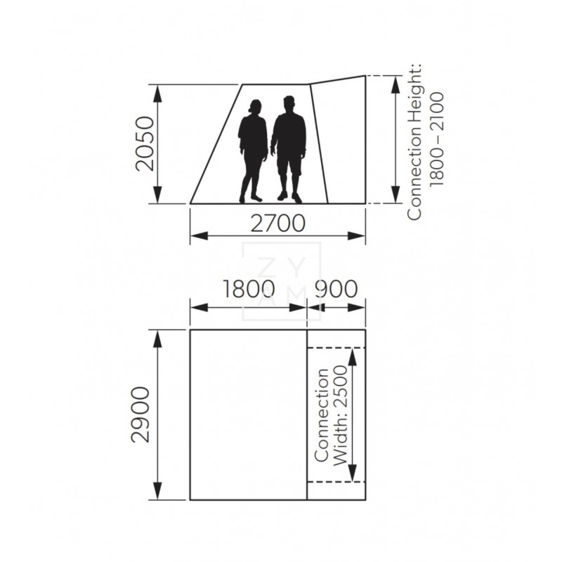 Avance Kampa Trip (Poled) - Compacto y Funcional