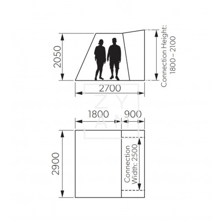 Avance Kampa Trip (Poled) - Compacto y Funcional