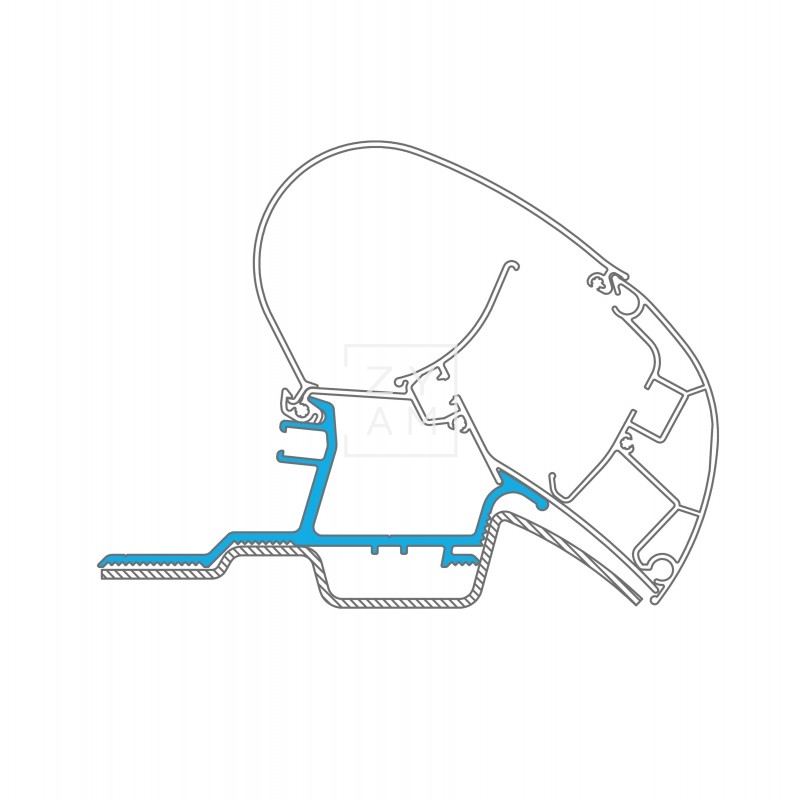 Kit Soporte Toldo Dometic PerfectRoof para Mercedes Sprinter y VW Crafter H2