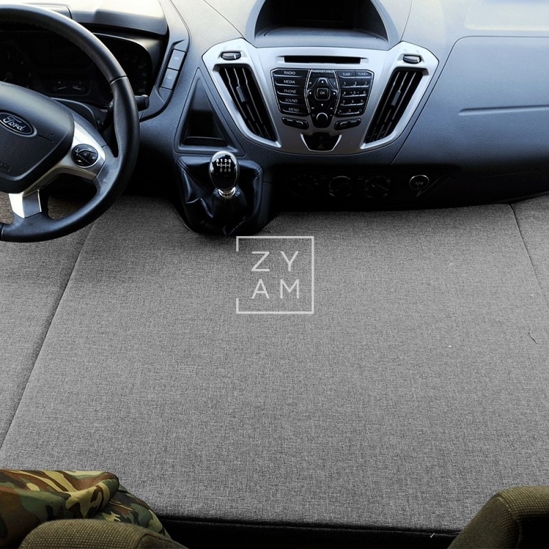 Cama Cabina Ford Custom 2013-2024 con colchón y fundas lavables