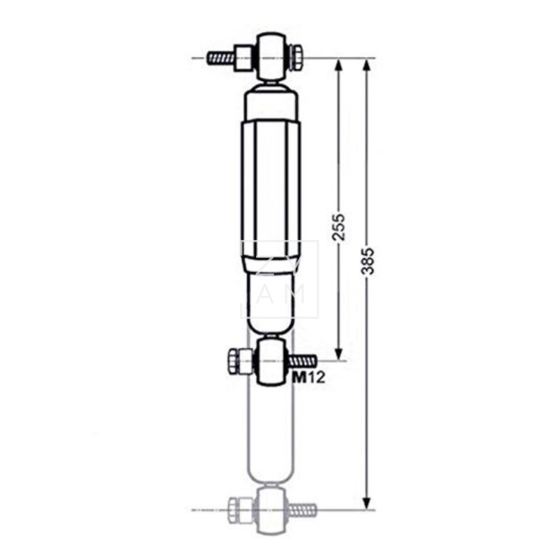Amortiguador Eje Alko