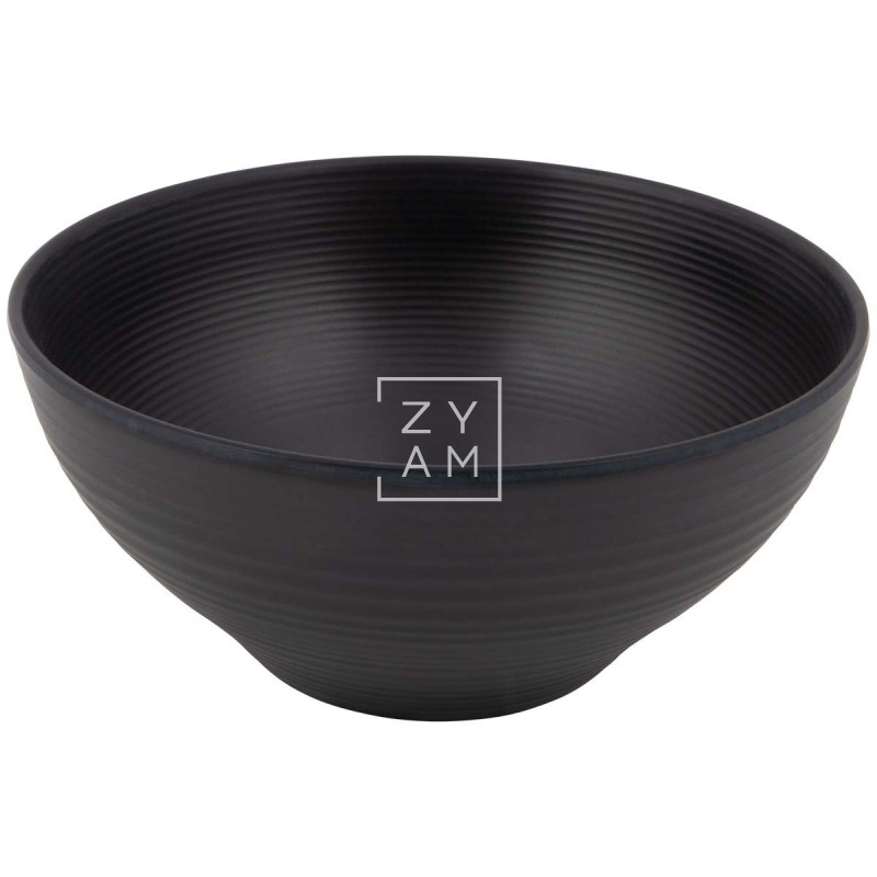 Conjunto 16 Piezas Melamina Orville Black – Diseño Industrial Chic