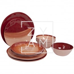 Conjunto Vajilla Halo Terra 12 Piezas – Bo-Camp Premium