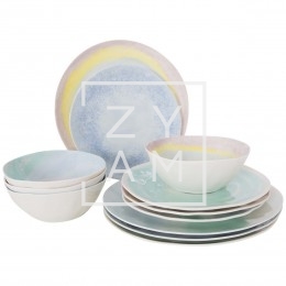 Conjunto Vajilla Pastel Collection 12 Piezas – Bo-Camp