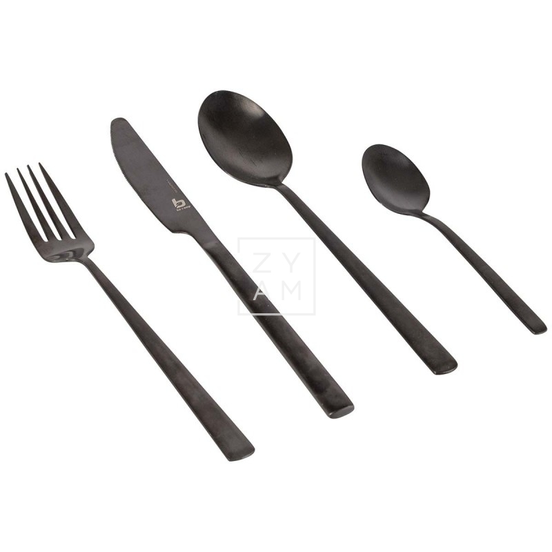 Set Cubiertos 16 Pz. Ballona Black