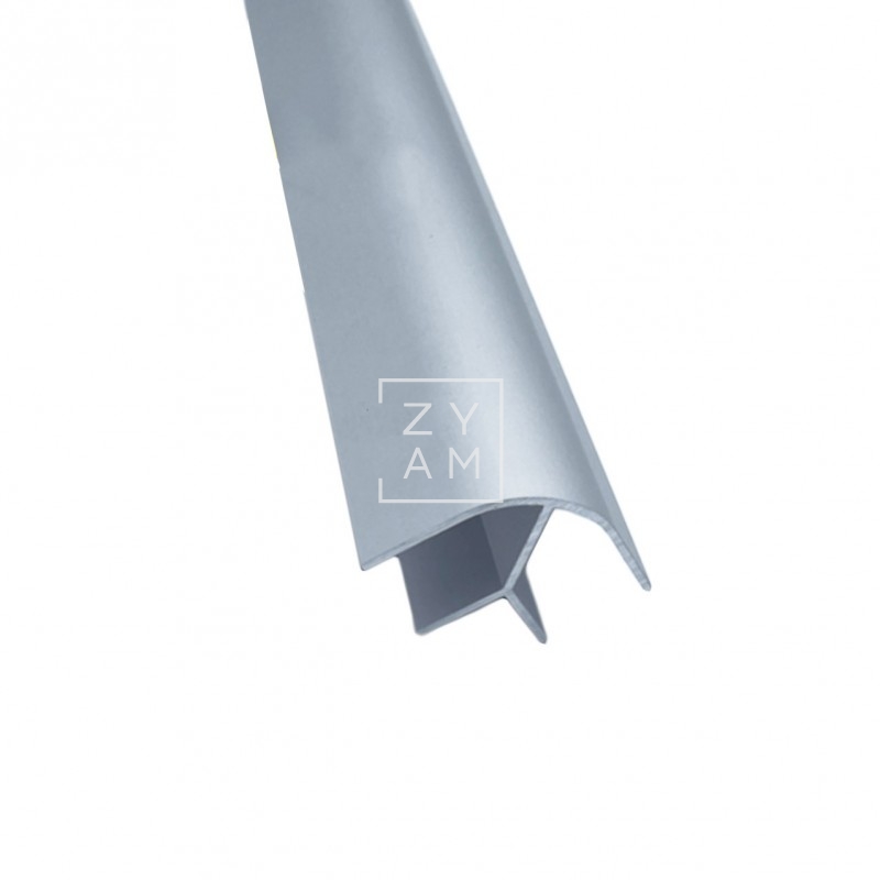 Perfil Unión 90º Corto 15mm Gris