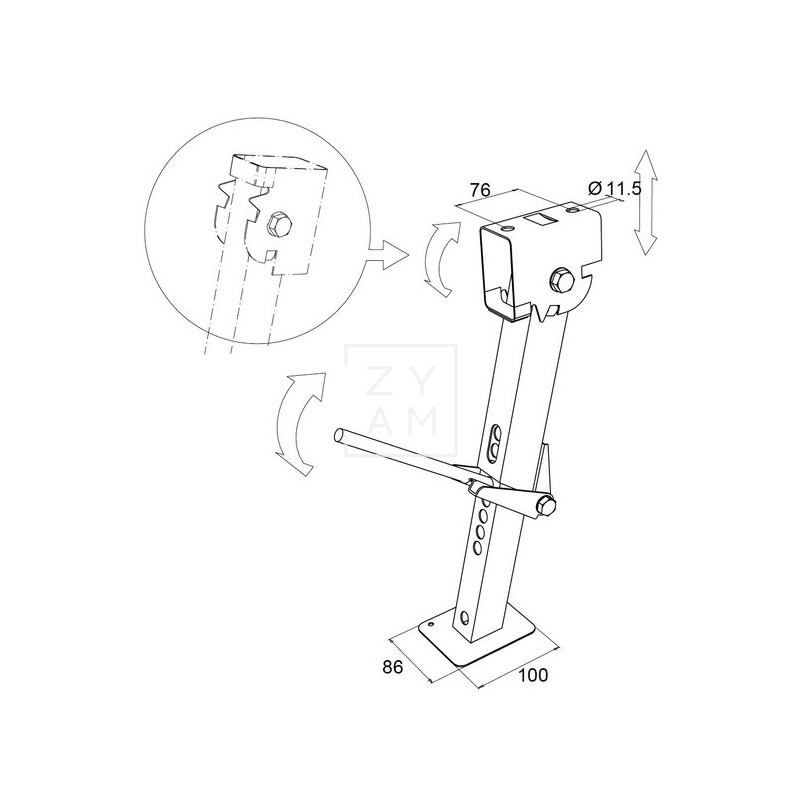 Martinetes Estabilizadores 29-45cm