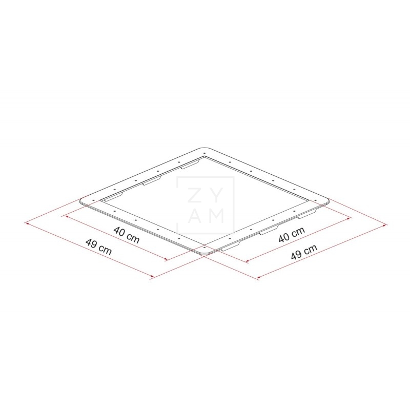 Marco Adaptador Fiamma Ducato 40x40