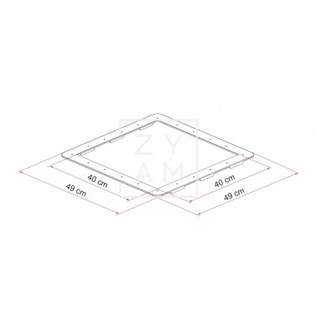 Marco Adaptador Fiamma Ducato 40x40