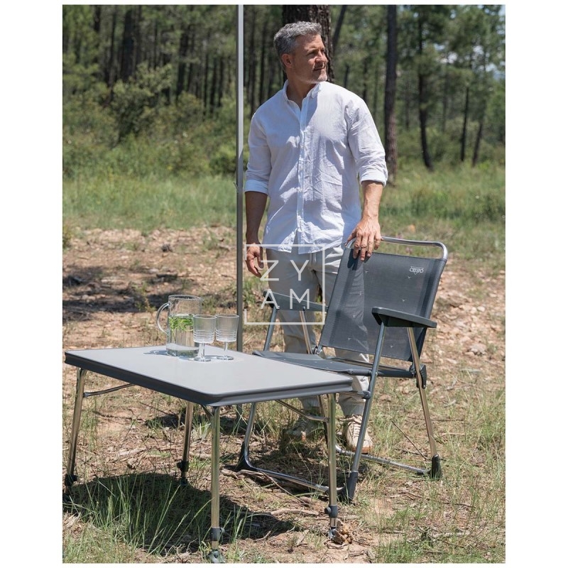 Sillón Plegable Fijo Crespo AL-219-M Gris Oscuro