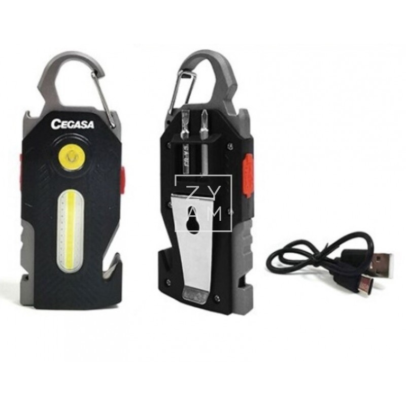 Mini Linterna Llavero Supervivencia 12 en 1