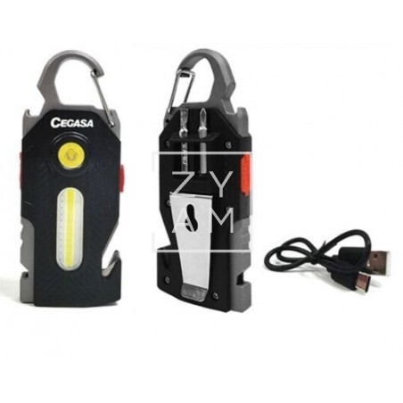 Mini Linterna Llavero Supervivencia 12 en 1