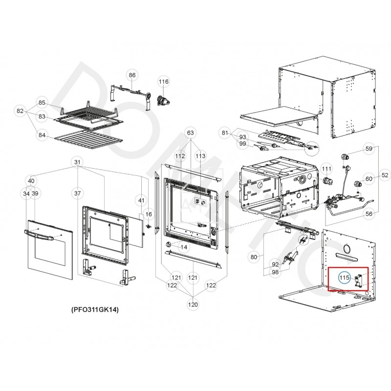 Módulo Encendido Cocina Dometic Mo y PI