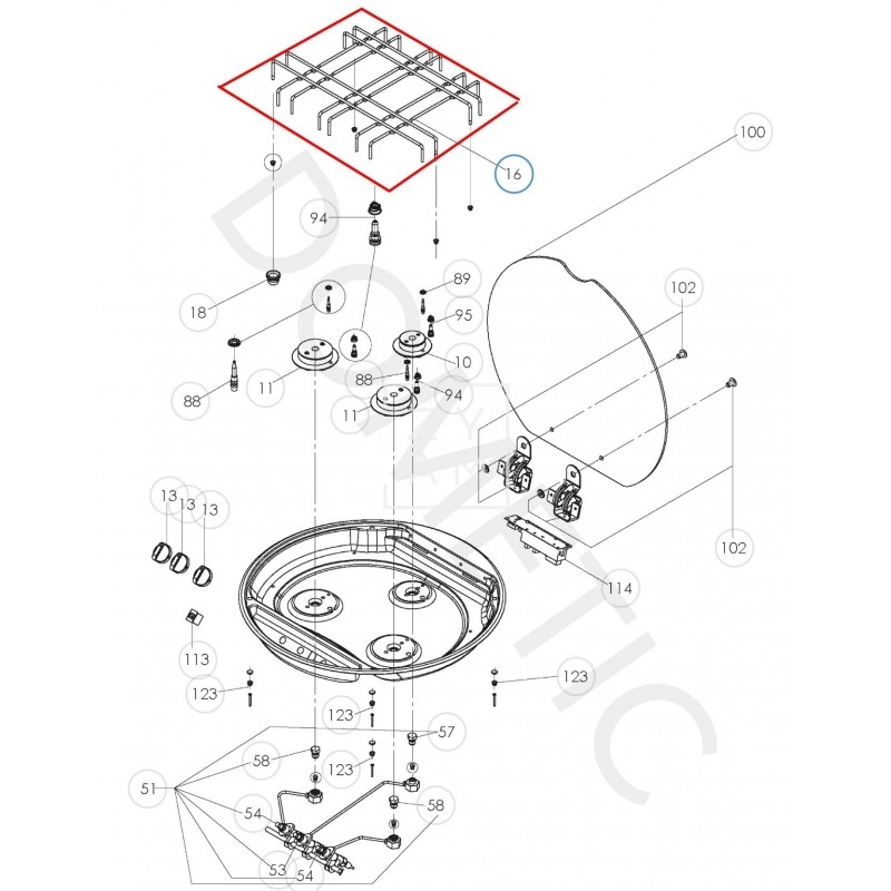 Parrilla Cocina Dometic PI 7223