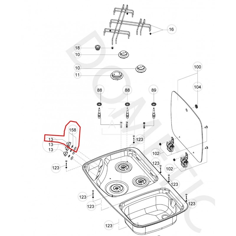 Mando Cocina Dometic PI / MO