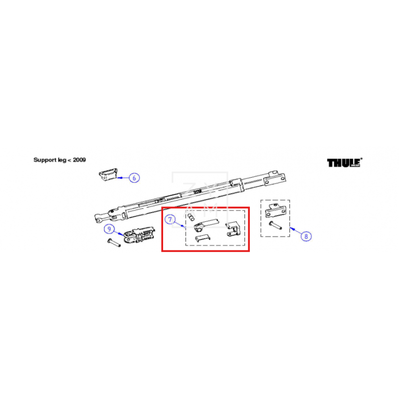 Bloqueador Patas Thule anterior 2010