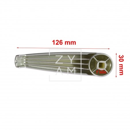 Manija Puerta Aseo Plata Cromada 7x7mm