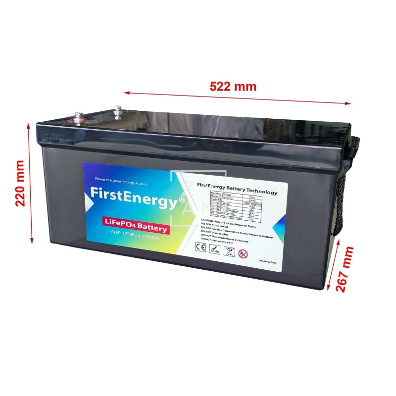Batería Litio Lifepo4 300 Ah Bluetooth