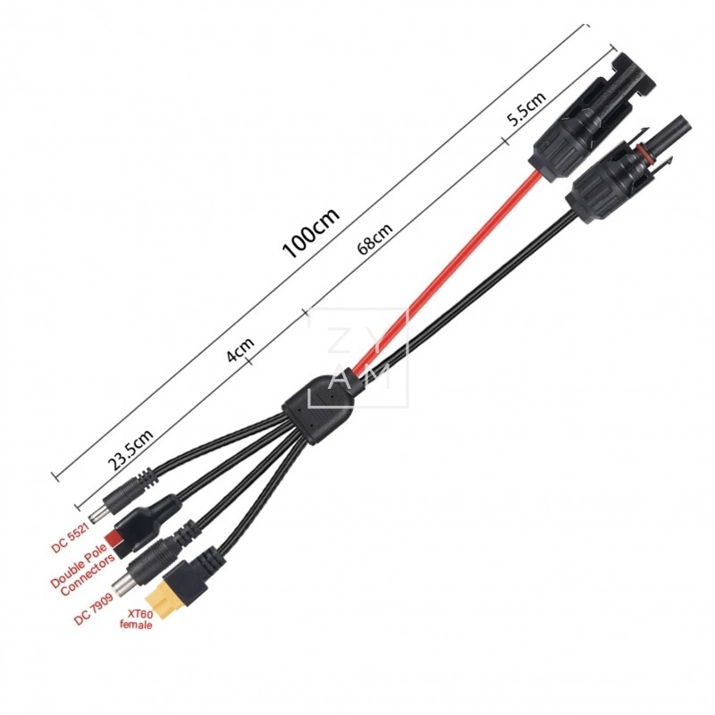 Cable Estación Energía 4 en 1 a MC4