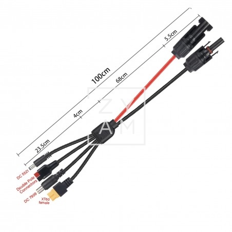 Cable Estación Energía 4 en 1 a MC4