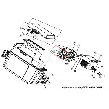 VENTILADOR COMPRESOR MCF 40
