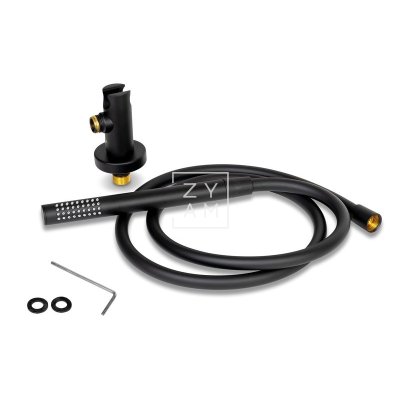 Ducha Flexo Pared Pure Black Premium