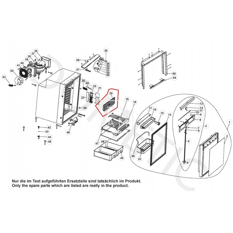 Puerta Congelador Nevera Dometic CRX110