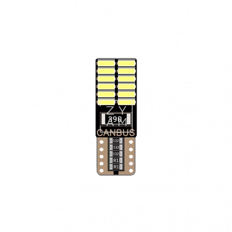 Bombilla LED T10 12V 24V CanBus 500 Lúmenes