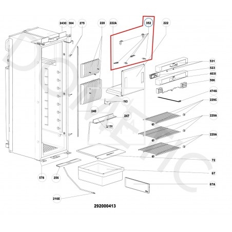 Bisagra y Rodamientos RML 10 Dometic Bisagra y Rodamientos RML 10 Dometic
